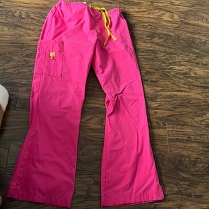 Pink WonderWink Scrub Pants